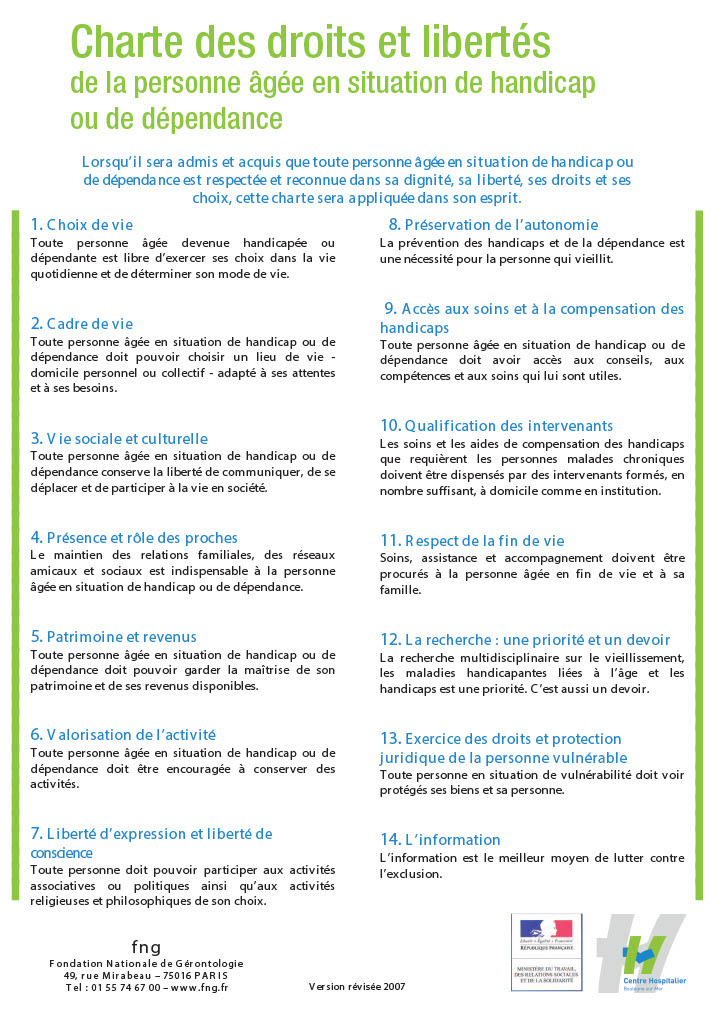 Charte de la personne âgée CHB — free download