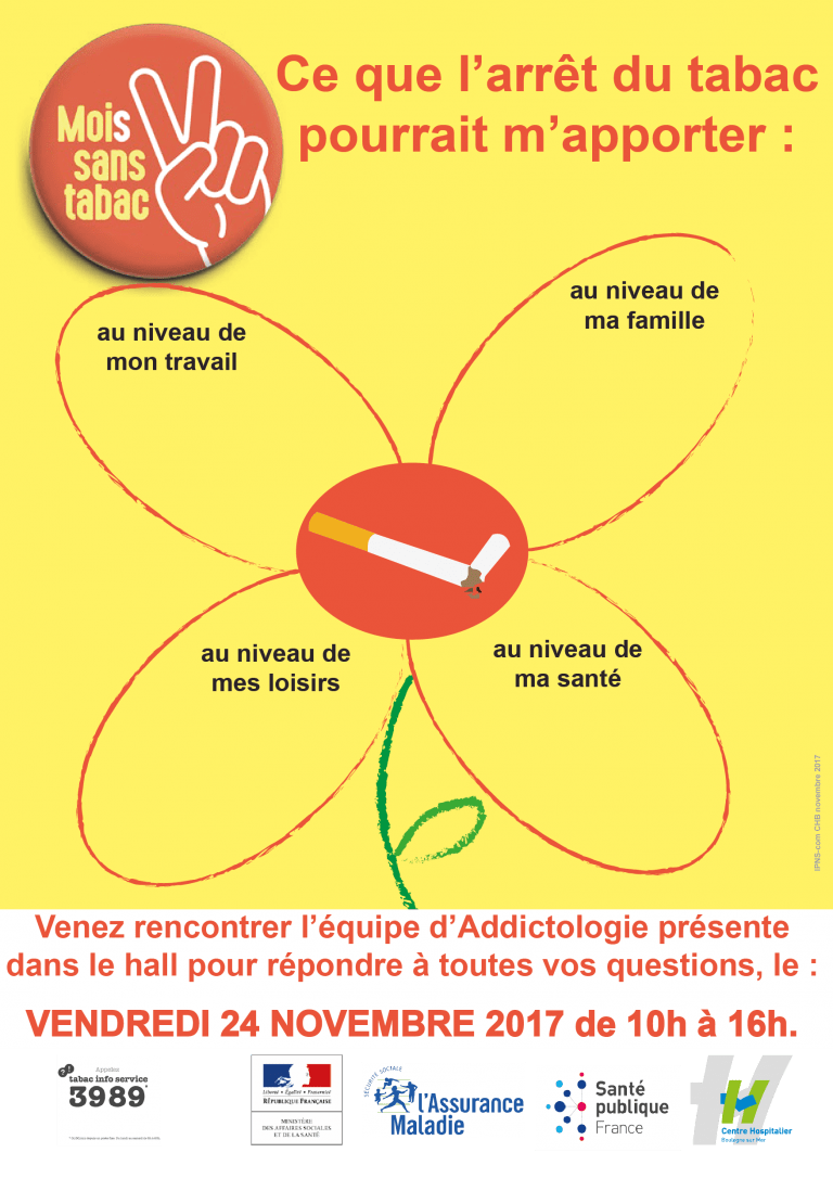 24-11-2017 : Mois sans tabac | CHB